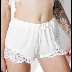 For Love and Lemons Black Sleeper Shorts